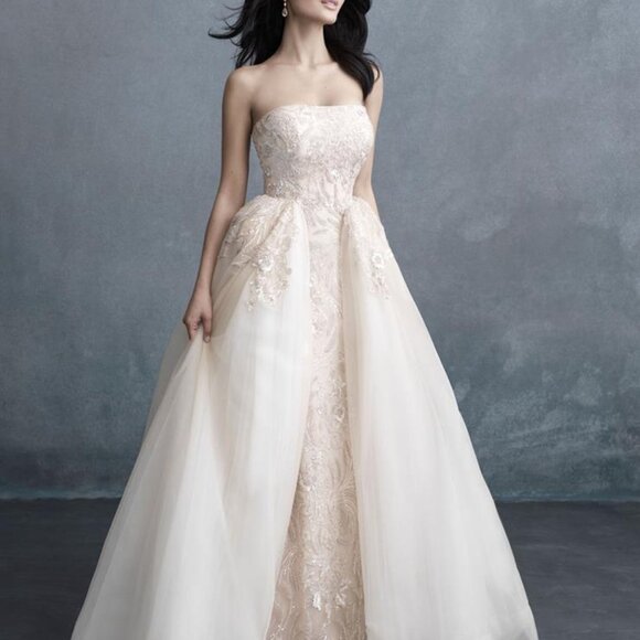 Allure Couture C584 Bridal Wedding Gown Dress sz 6 - Picture 3 of 6